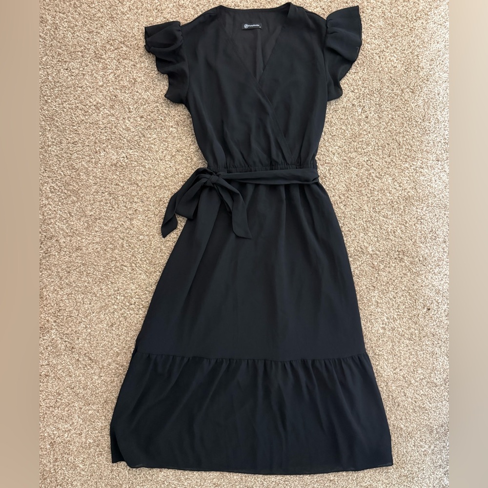 Black long flowy dress
